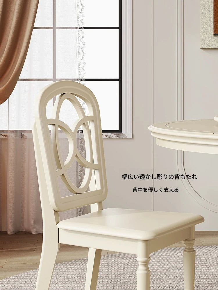 チェリー材エアレザー製のモダンデザインチェア | 天然木の温もりを楽しむ高級感あふれる家具 hl-4896