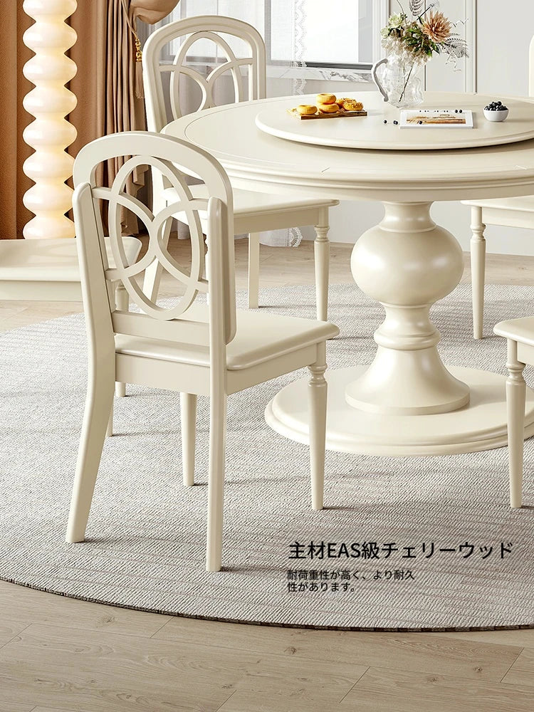 チェリー材エアレザー製のモダンデザインチェア | 天然木の温もりを楽しむ高級感あふれる家具 hl-4896