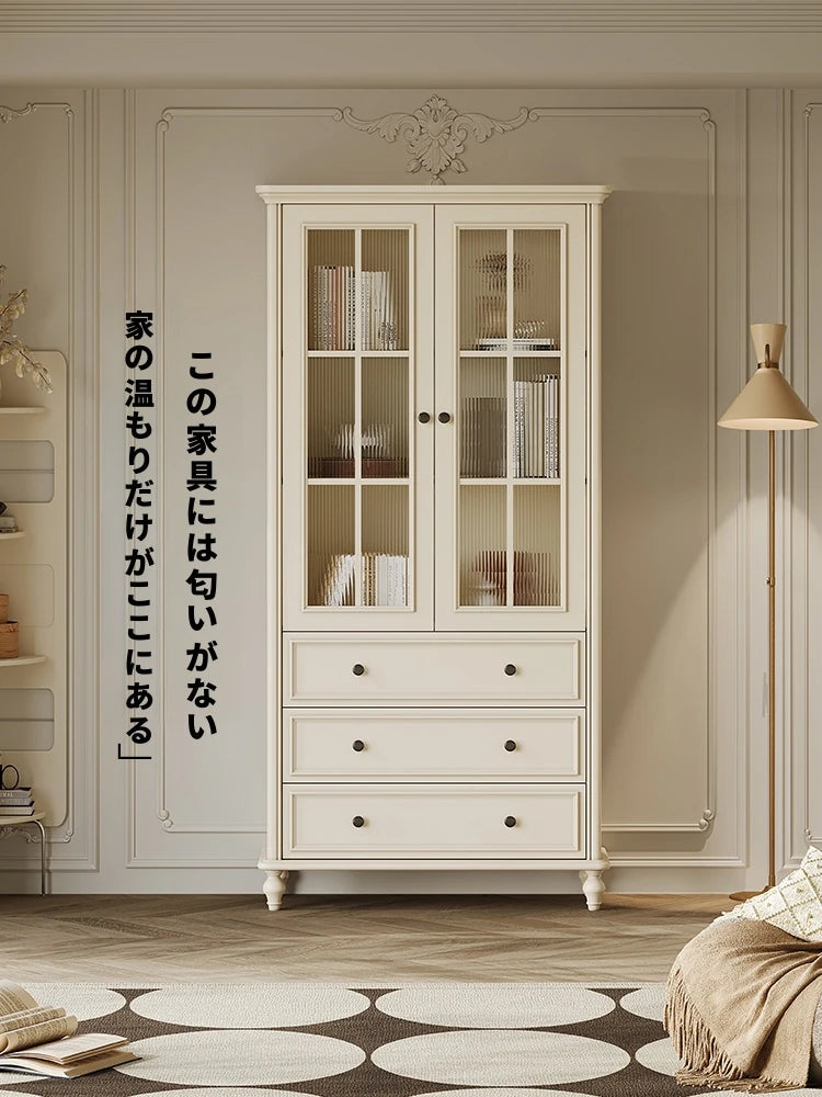 チェリーパイン製のエレガントなキャビネット - 収納力抜群のスタイリッシュな家具 hl-4897