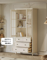 チェリーパイン製のエレガントなキャビネット - 収納力抜群のスタイリッシュな家具 hl-4897