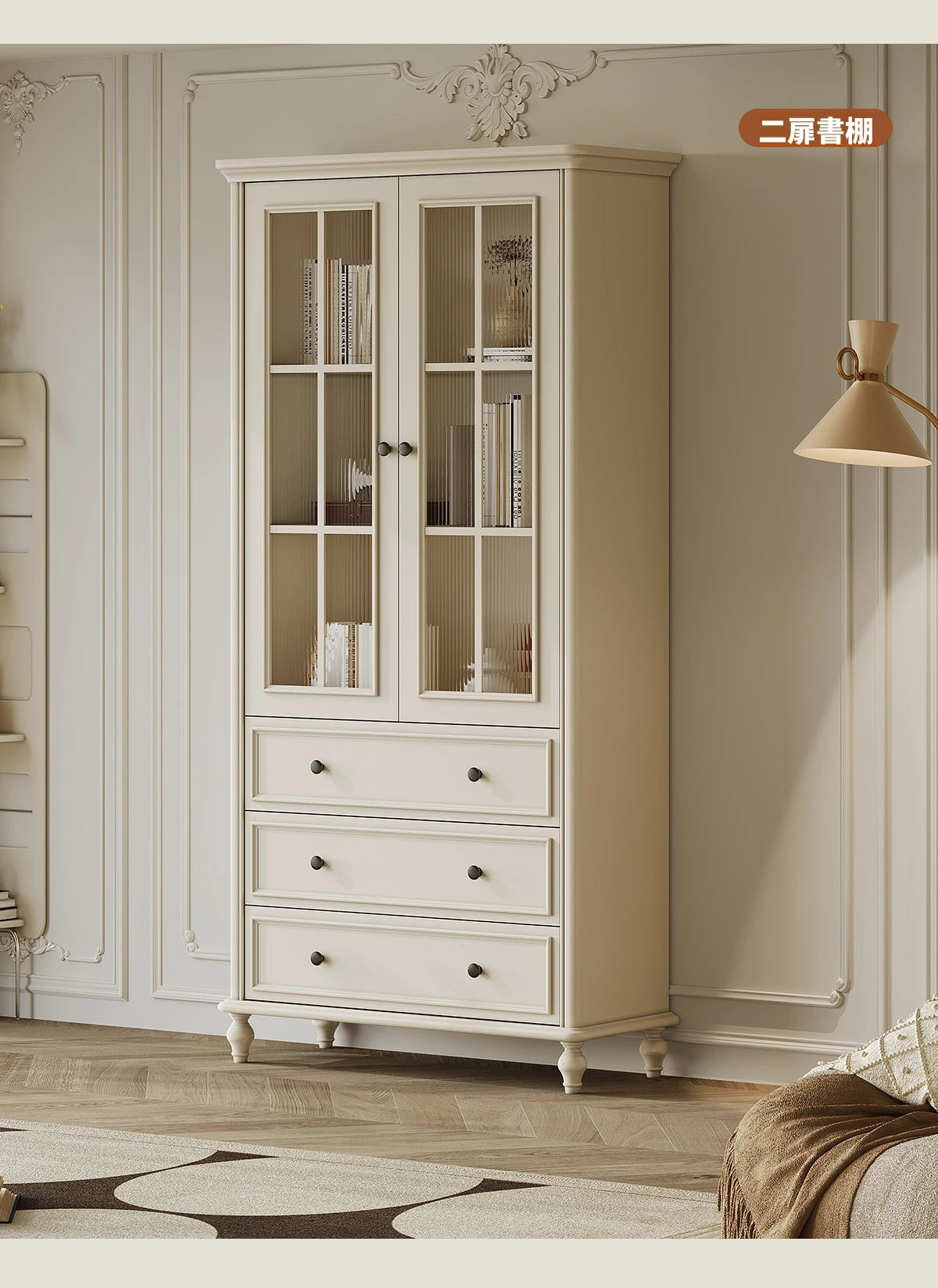 チェリーパイン製のエレガントなキャビネット - 収納力抜群のスタイリッシュな家具 hl-4897