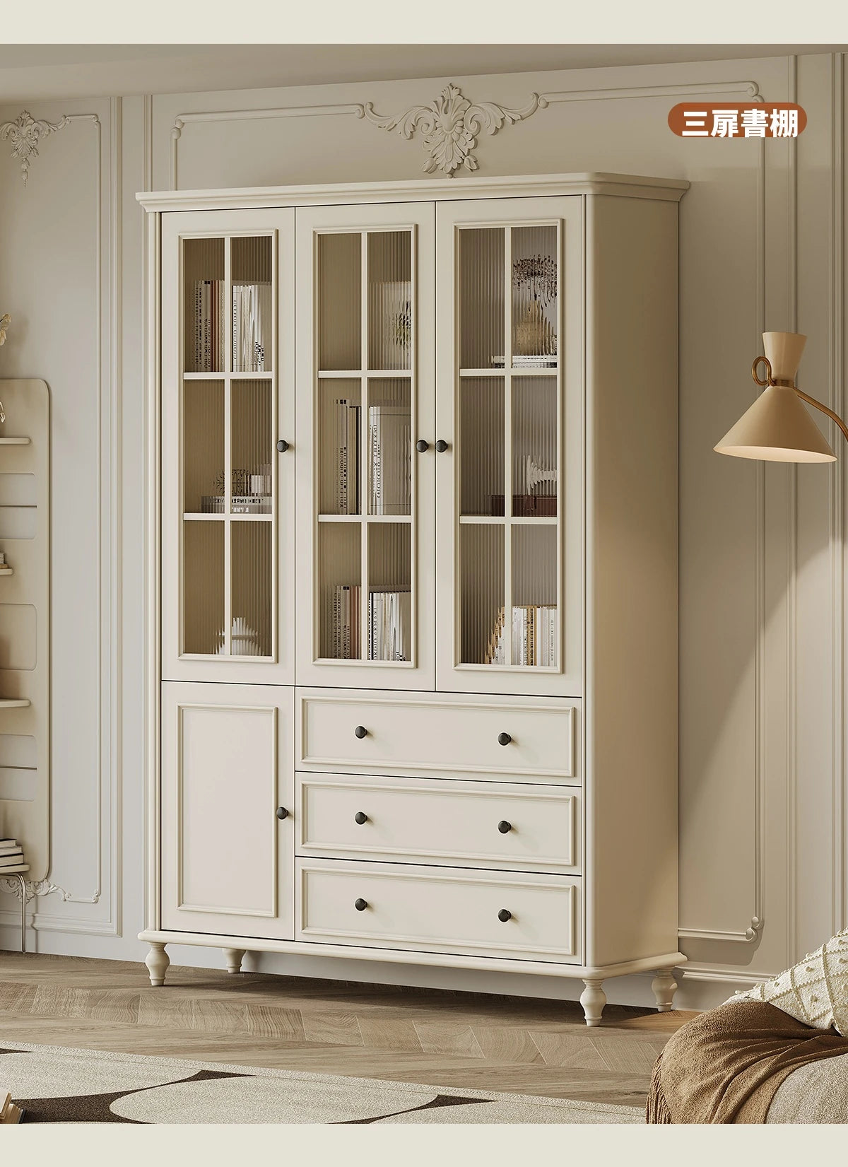 チェリーパイン製のエレガントなキャビネット - 収納力抜群のスタイリッシュな家具 hl-4897