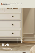 チェリーパイン製のエレガントなキャビネット - 収納力抜群のスタイリッシュな家具 hl-4897