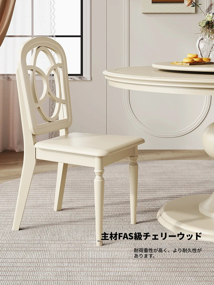 チェリー材使用のエレガントテーブルセット|シンプルで洗練されたデザイン|ダイニングやリビングに最適なインテリア家具 hl-4898