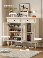 チェリー材とパインの魅力的なキャビネット - 上品なガラス扉付き収納家具でおしゃれなインテリアを実現! hl-4899