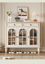 チェリー材とパインの魅力的なキャビネット - 上品なガラス扉付き収納家具でおしゃれなインテリアを実現! hl-4899