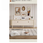 チェリー材ガラス製テレビ台 - シンプルでモダンな家のインテリアに最適! hl-4900