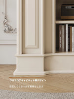 チェリーヴァーチ多層板キャビネット|洗練されたデザインの収納家具|リビング・オフィスに最適 hl-4903