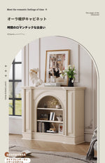 チェリーヴァーチ多層板キャビネット|洗練されたデザインの収納家具|リビング・オフィスに最適 hl-4903