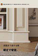 チェリーヴァーチ多層板キャビネット|洗練されたデザインの収納家具|リビング・オフィスに最適 hl-4903