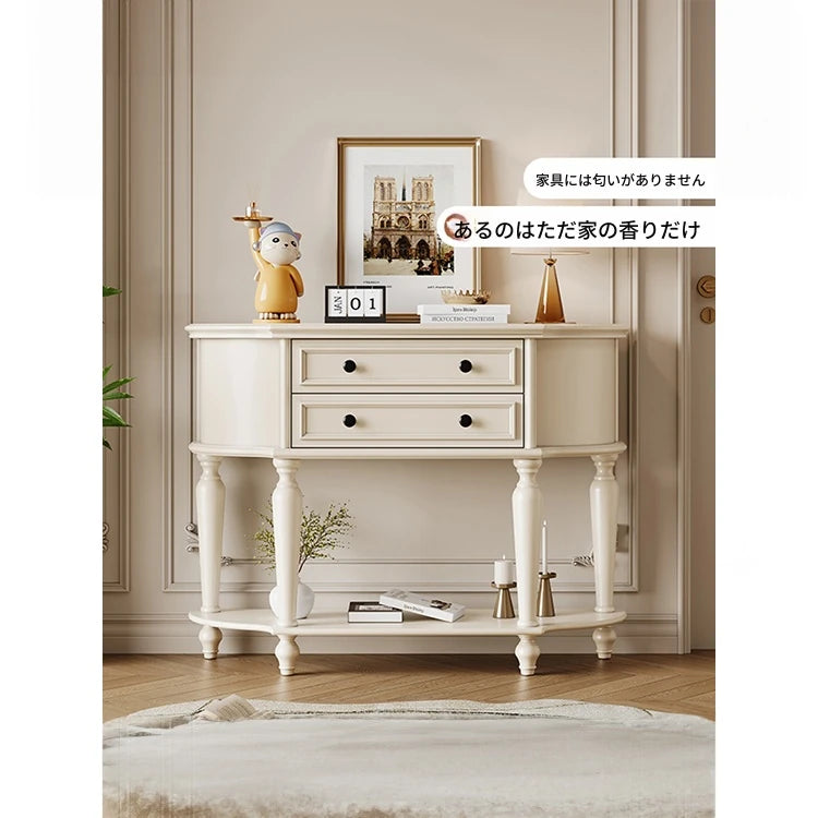 チェリーパイン製おしゃれキャビネット - お部屋を彩るエレガントな収納家具 hl-4905