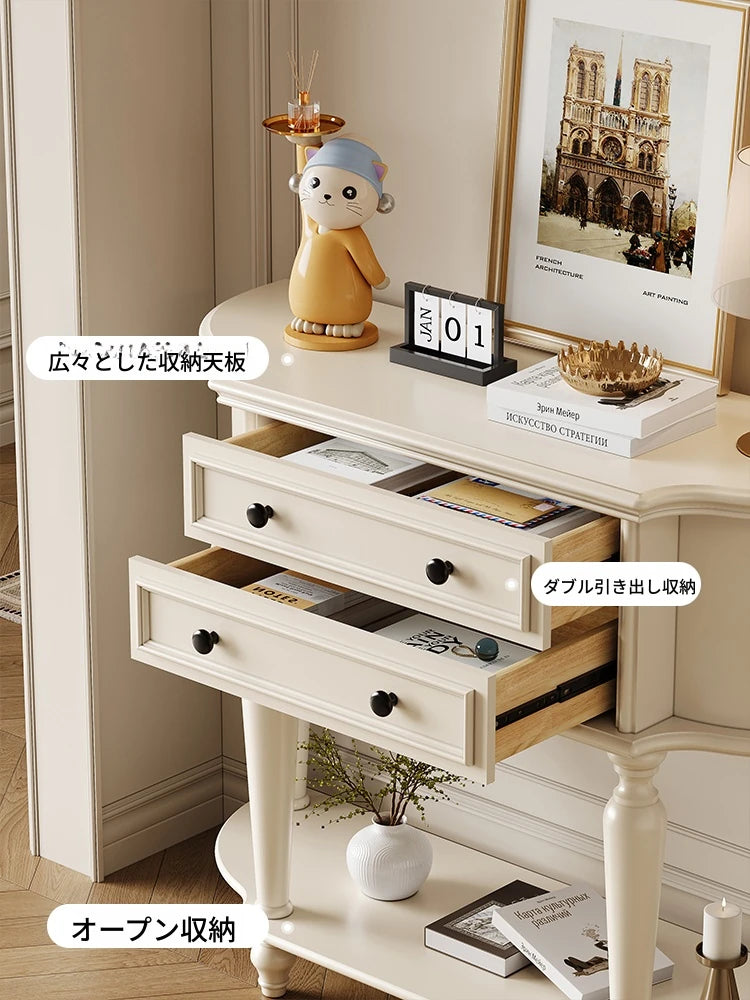 チェリーパイン製おしゃれキャビネット - お部屋を彩るエレガントな収納家具 hl-4905