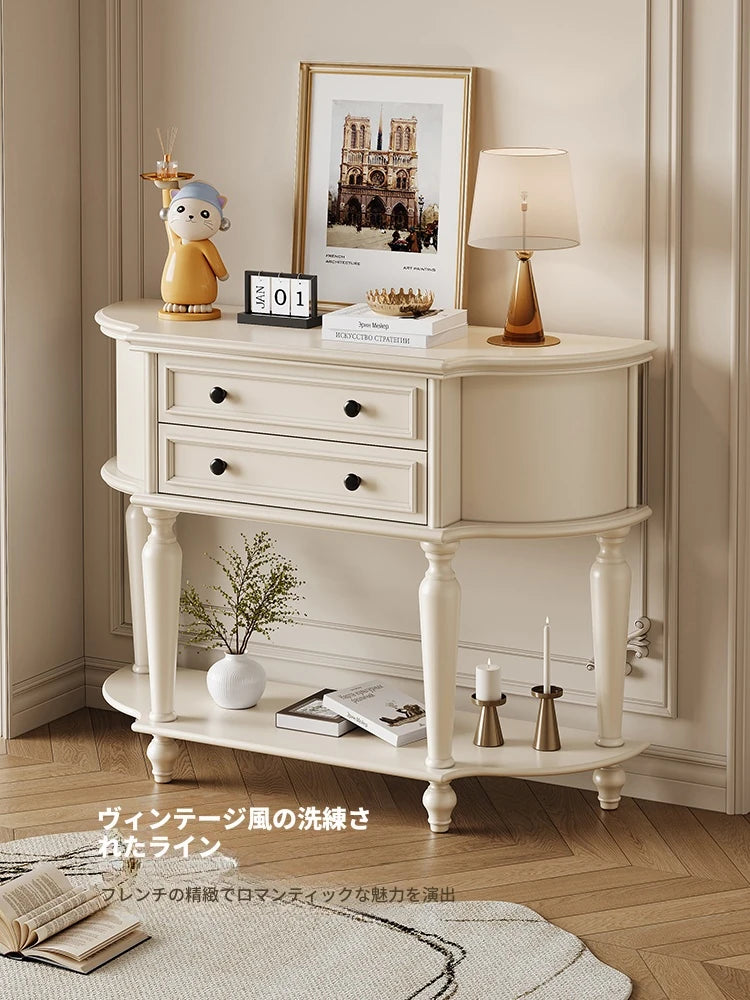 チェリーパイン製おしゃれキャビネット - お部屋を彩るエレガントな収納家具 hl-4905