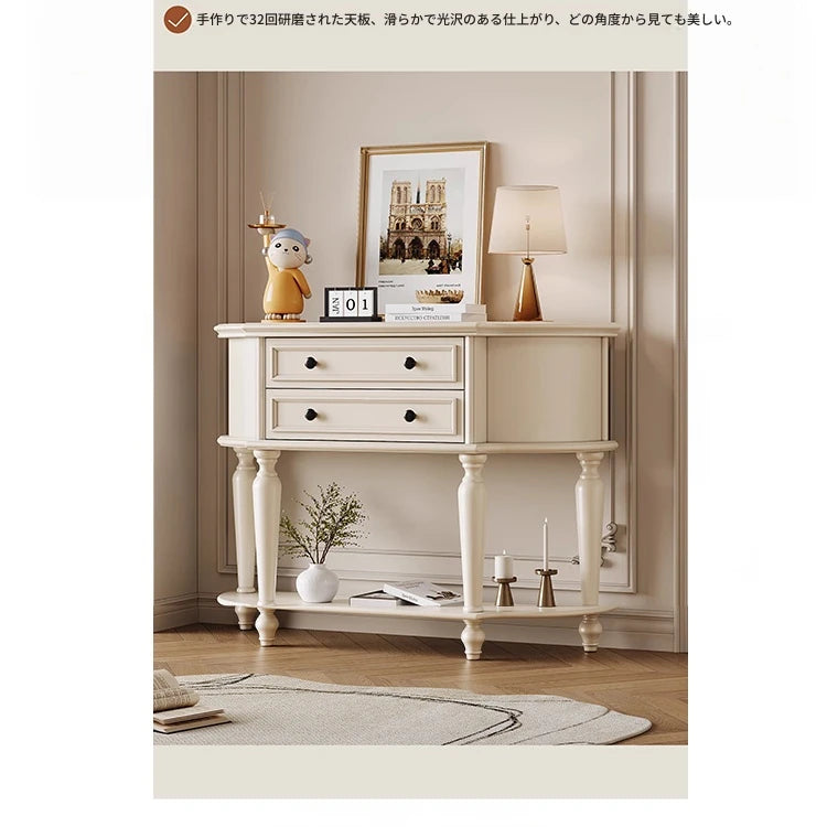 チェリーパイン製おしゃれキャビネット - お部屋を彩るエレガントな収納家具 hl-4905