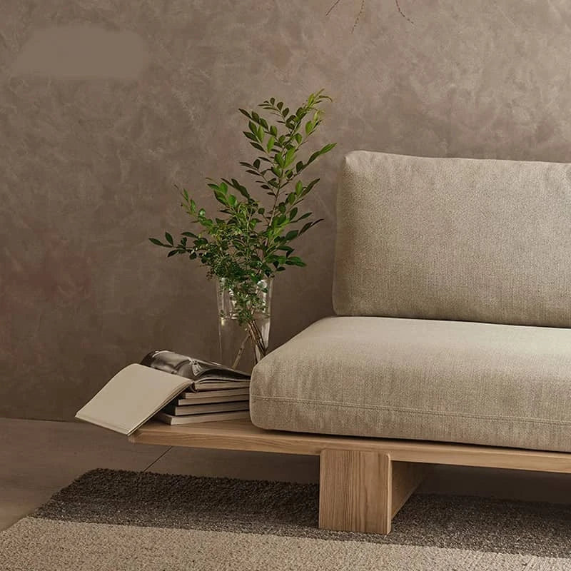 パイン材と綿麻のシンプルモダンソファー|スタイリッシュなリビングにピッタリ hlbjm-2007