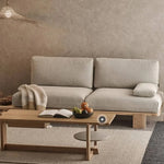 パイン材と綿麻のシンプルモダンソファー|スタイリッシュなリビングにピッタリ hlbjm-2007