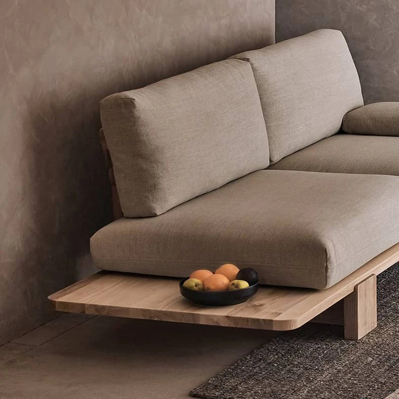 パイン材と綿麻のシンプルモダンソファー|スタイリッシュなリビングにピッタリ hlbjm-2007