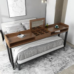 パイン材とガラスのスタイリッシュテーブル|おしゃれな北欧風デザイン家具 hlbjm-2009