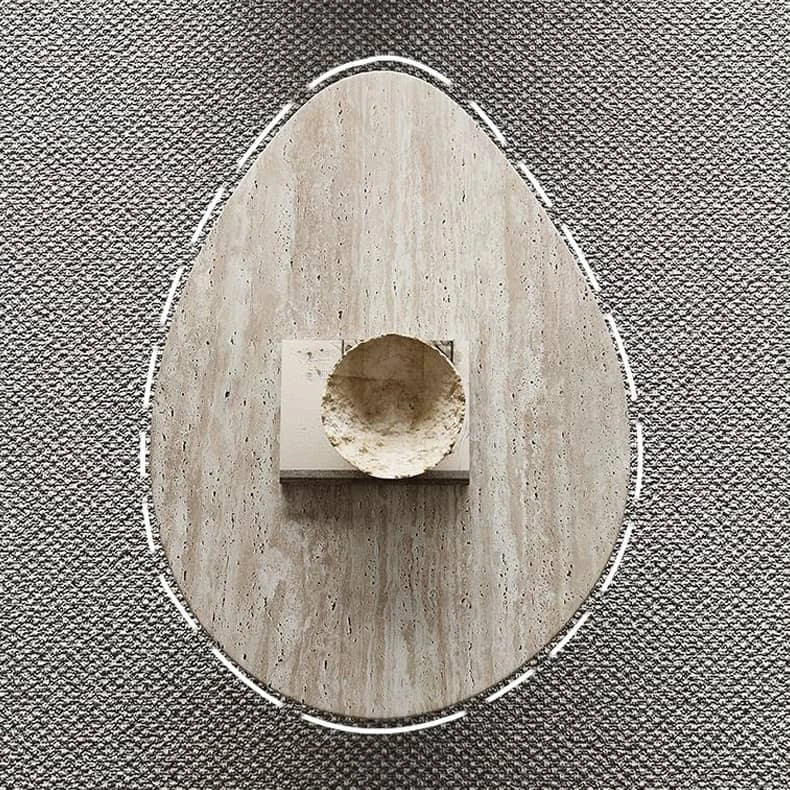 高級感漂う石材センターテーブル モダンなリビングのアクセント hlbjm-2012