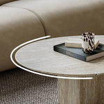 高級感漂う石材センターテーブル モダンなリビングのアクセント hlbjm-2012