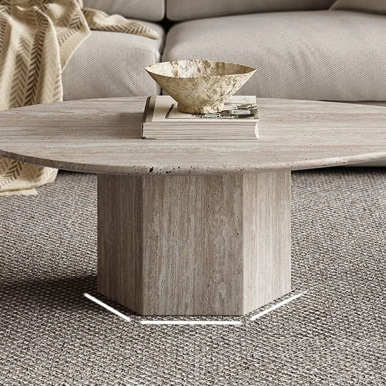 高級感漂う石材センターテーブル モダンなリビングのアクセント hlbjm-2012