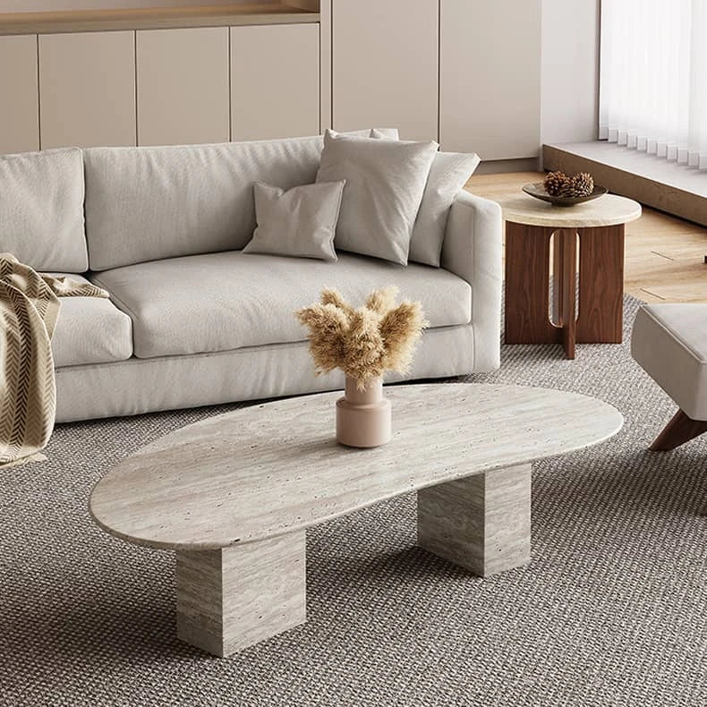 高級感漂う石材センターテーブル モダンなリビングのアクセント hlbjm-2012