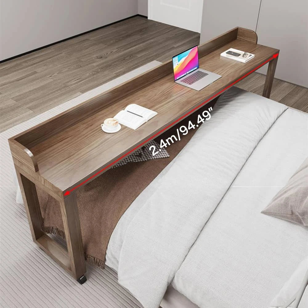 ベッド上にぴったり!パイン材のシンプル北欧デザインテーブル hlbjm-2014