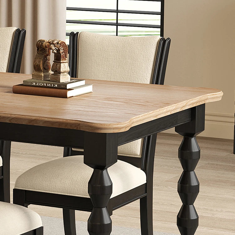 エレガントなコットンリネン製ダイニングチェア(アッシュウッドフレーム)- 4脚セット hld-4487