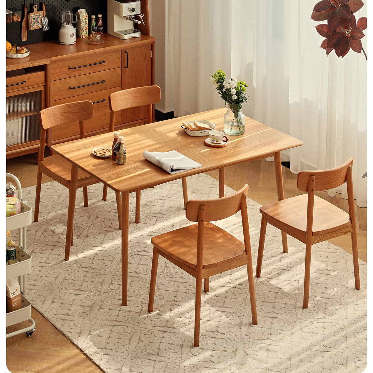 チェリー材使用テーブル|高級感ある北欧風デザイン hldmz-703