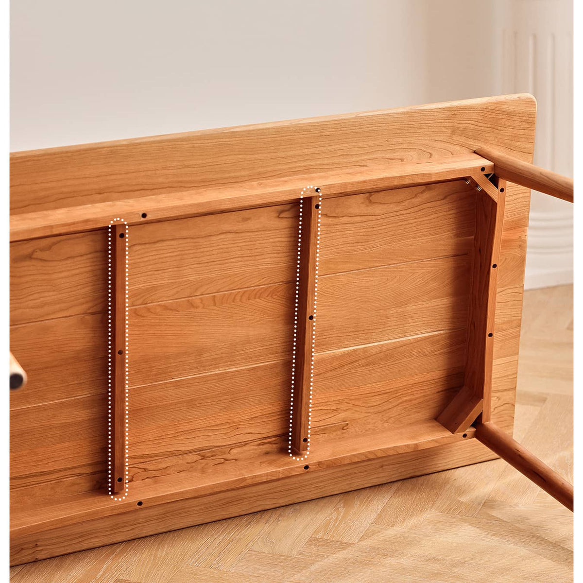 チェリー材使用テーブル|高級感ある北欧風デザイン hldmz-703