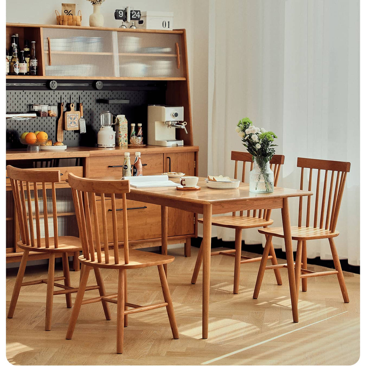 チェリー材使用テーブル|高級感ある北欧風デザイン hldmz-703