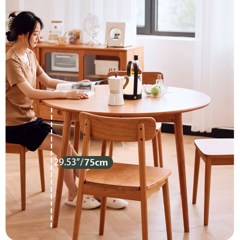 チェリー材テーブル|高級感溢れるおしゃれなダイニングテーブル hldmz-704