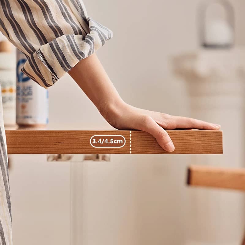 「おしゃれなチェリー材アクリルテーブル|高級感あふれるデザイン」 hldmz-707