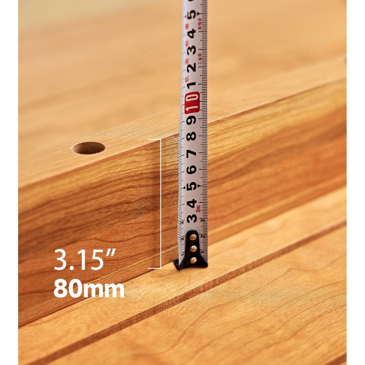 チェリー材テーブル|高級感あふれる天然木製ダイニングテーブル hldmz-709