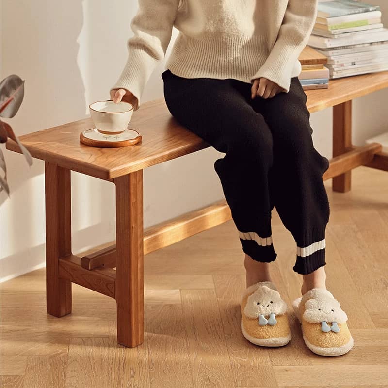 チェリー材スツール|高品質天然木製デザインチェア hldmz-725