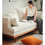 【高級チェリー材使用】エアレザーソファー – ホワイトグースダウン&PPコットン&コーデュロイで究極の快適さ提供 hldmz-733