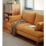 【高級チェリー材使用】エアレザーソファー – ホワイトグースダウン&PPコットン&コーデュロイで究極の快適さ提供 hldmz-733