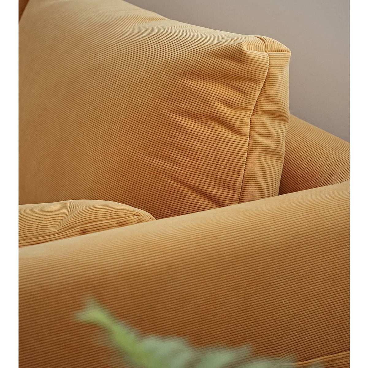 【高級チェリー材使用】エアレザーソファー – ホワイトグースダウン&PPコットン&コーデュロイで究極の快適さ提供 hldmz-733