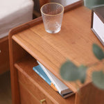 チェリー材と銅製の高級ナイトテーブル|エレガントなデザインでお部屋を格上げ hldmz-735