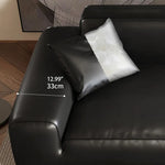 高級感溢れるパイン無垢材ソファー|ホワイトグースダウンと本革?合成皮革の絶妙な組み合わせ hlkwd-4096