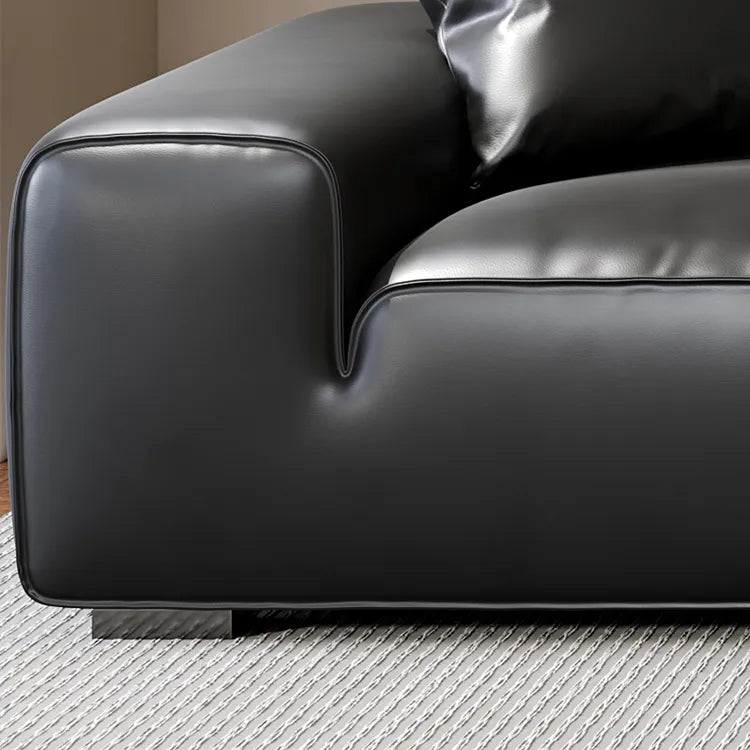 高級感溢れるパイン無垢材ソファー|ホワイトグースダウンと本革?合成皮革の絶妙な組み合わせ hlkwd-4096