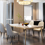 豪華大理石×セラミック製テーブル|リビングを彩る上質デザイン hlkwd-4102