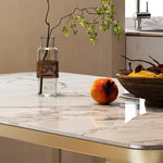 豪華大理石×セラミック製テーブル|リビングを彩る上質デザイン hlkwd-4102