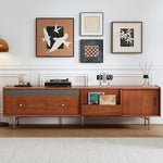 テレビ台 ブラウン ダークブラウン ブラック 多層板 ステンレス ガラス hlwy-3683