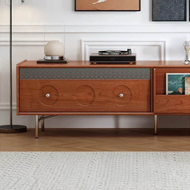 テレビ台 ブラウン ダークブラウン ブラック 多層板 ステンレス ガラス hlwy-3683