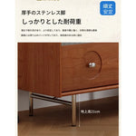 テレビ台 ブラウン ダークブラウン ブラック 多層板 ステンレス ガラス hlwy-3683