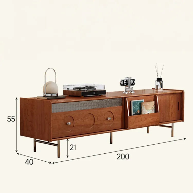 テレビ台 ブラウン ダークブラウン ブラック 多層板 ステンレス ガラス hlwy-3683