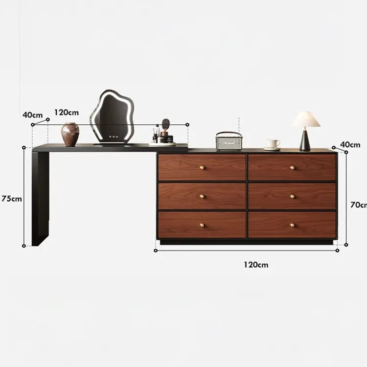 Vanity Table ブラウン 多層板 hlwy-3687