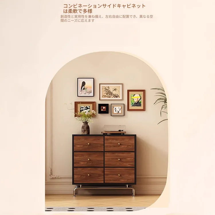 キャビネット ブラウン 多層板 ステンレス hlwy-3688