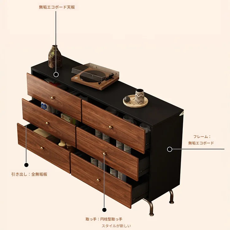 キャビネット ブラウン 多層板 ステンレス hlwy-3688